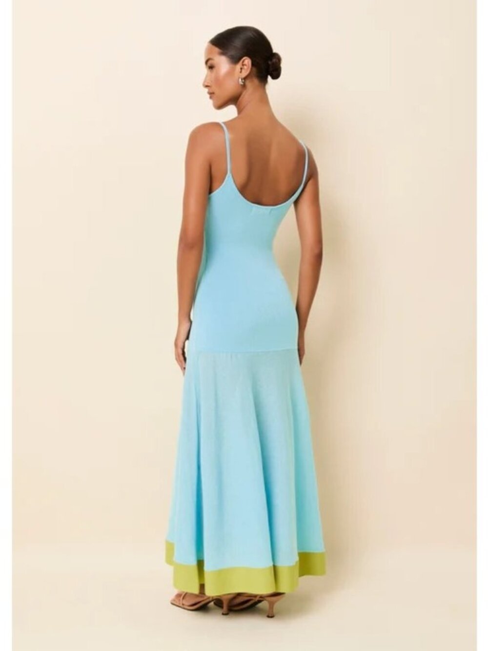 NWT Solid & Striped The Tess Dress Ocean Mist Size Small; small string pull. - Picture 3 of 11